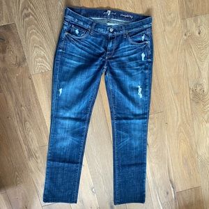 7 For All Mankind Straight Leg Jean Sz 29